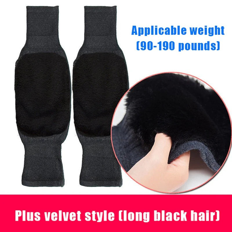 🔥 2 Pcs Premium Winter Knee Warmers – With Adjustable Belt for Pain Relief- Free Delivery