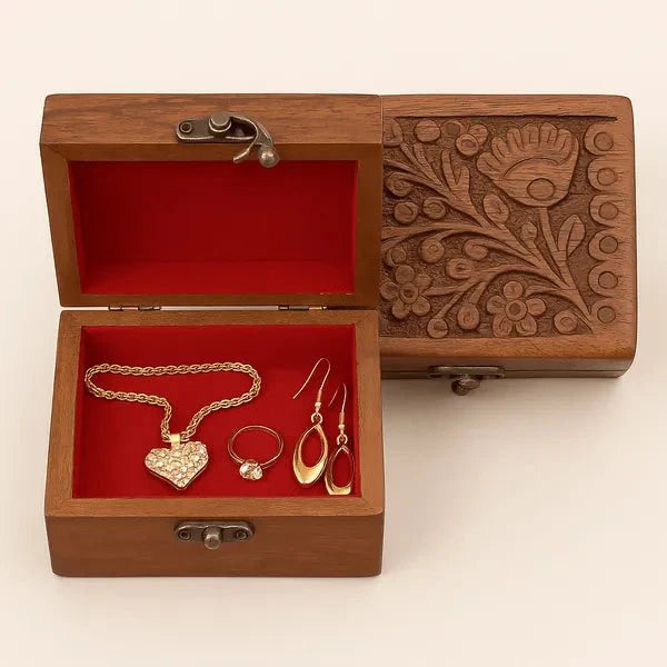 Wooden Jewellery Box Hand Crafted