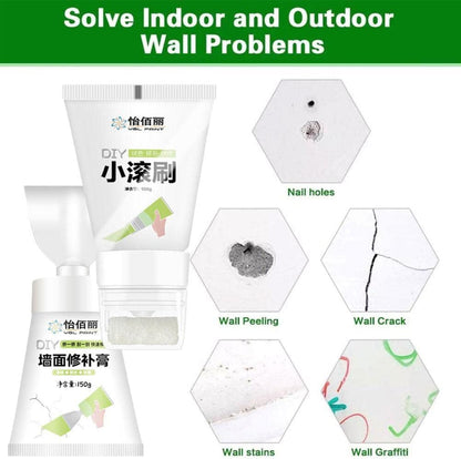 White Wall Small Roller Brush Paint, Small Roller Brush Latex Wall Paint, DIY Wall Paint Repair Wall Paste, Dirty Cover Wall Renovation Repair Wall Paint