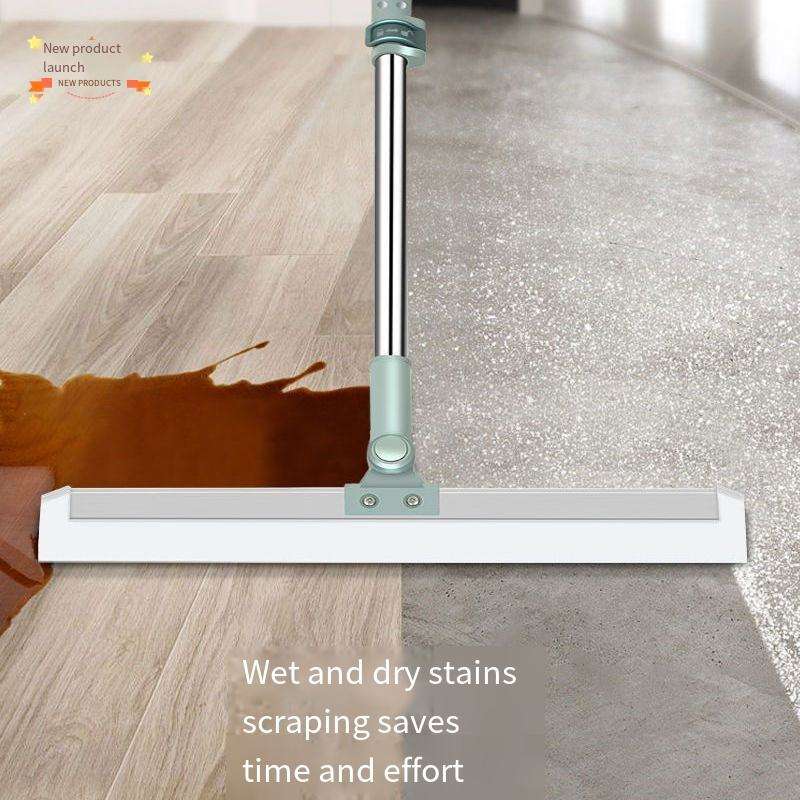 All-Purpose Scraping Wiper Handle Household Cleaning Tool for Floor Bathroom Kitchen Shower Tile Pet Hair
