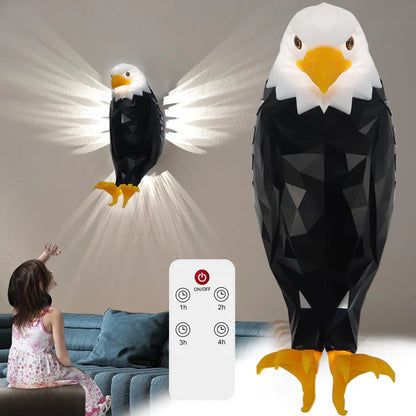 Bald Eagle Wall Light with Remote Control