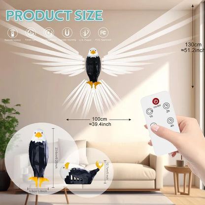 Bald Eagle Wall Light with Remote Control