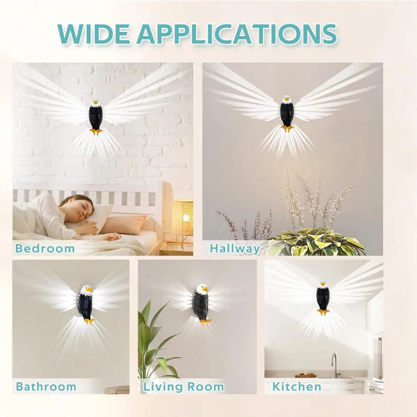 Bald Eagle Wall Light with Remote Control