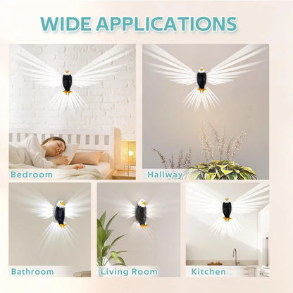 Bald Eagle Wall Light with Remote Control