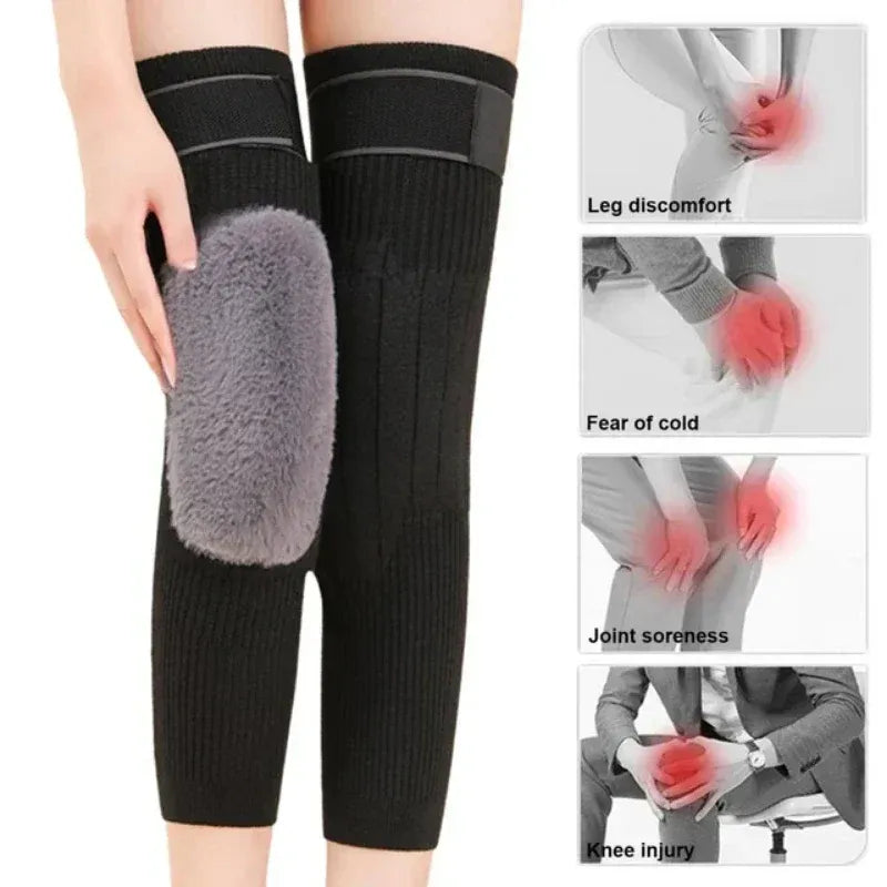 🔥 2 Pcs Premium Winter Knee Warmers – With Adjustable Belt for Pain Relief- Free Delivery