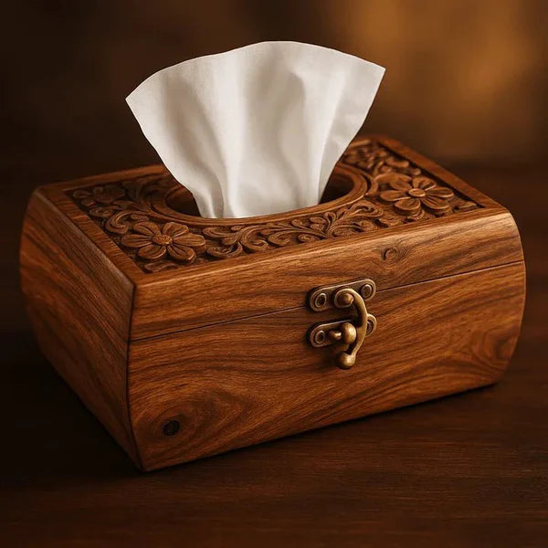 Nest Wooden Tissue Box