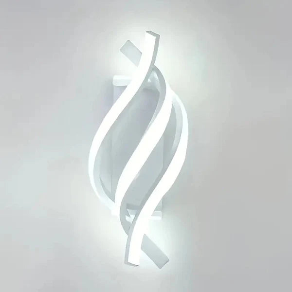 Modern Spiral Wall Sconce, LED Aluminum Wall Light Fixture